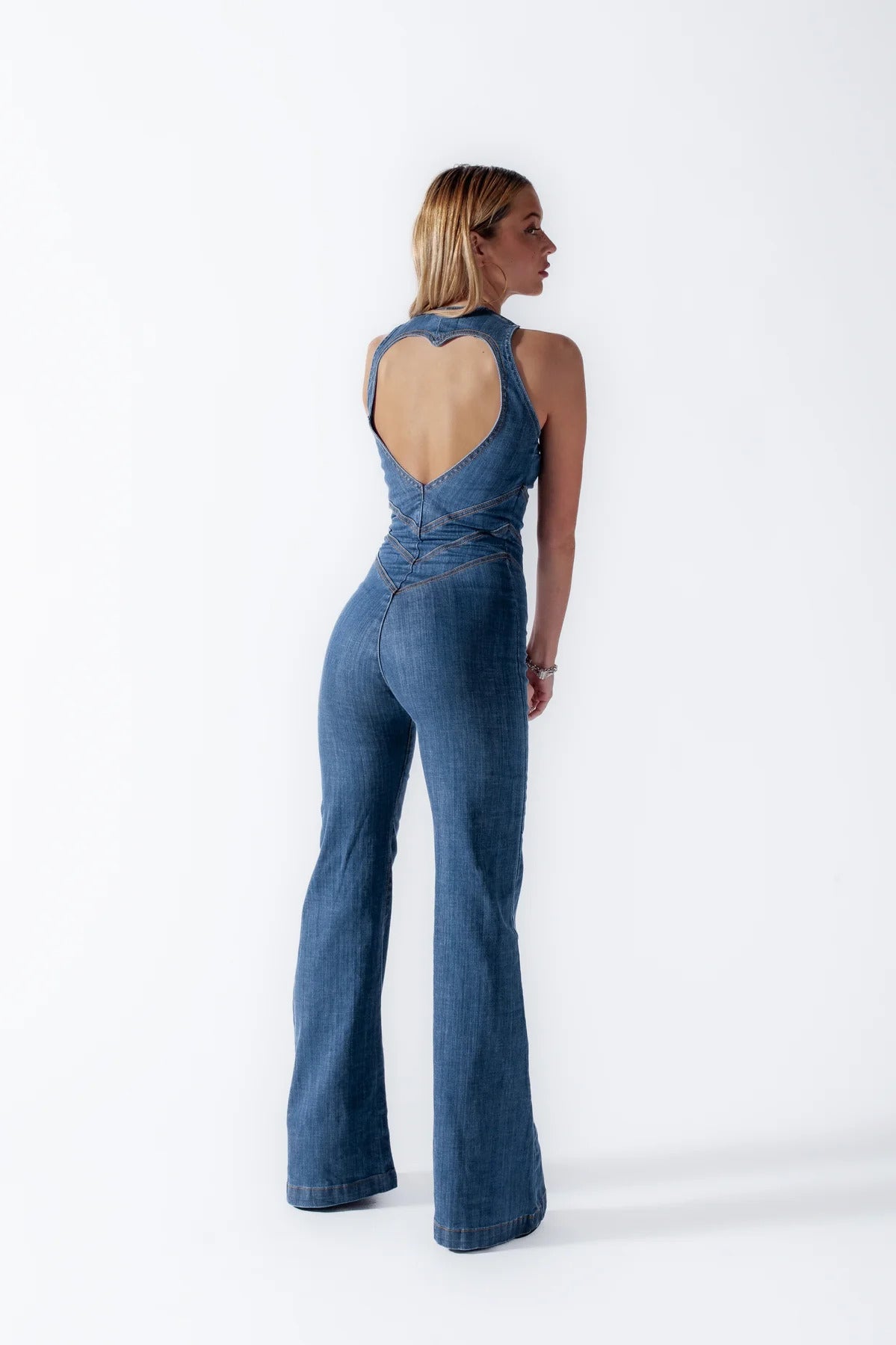 VintaGlow™ | Jumpsuit met hartenvorm
