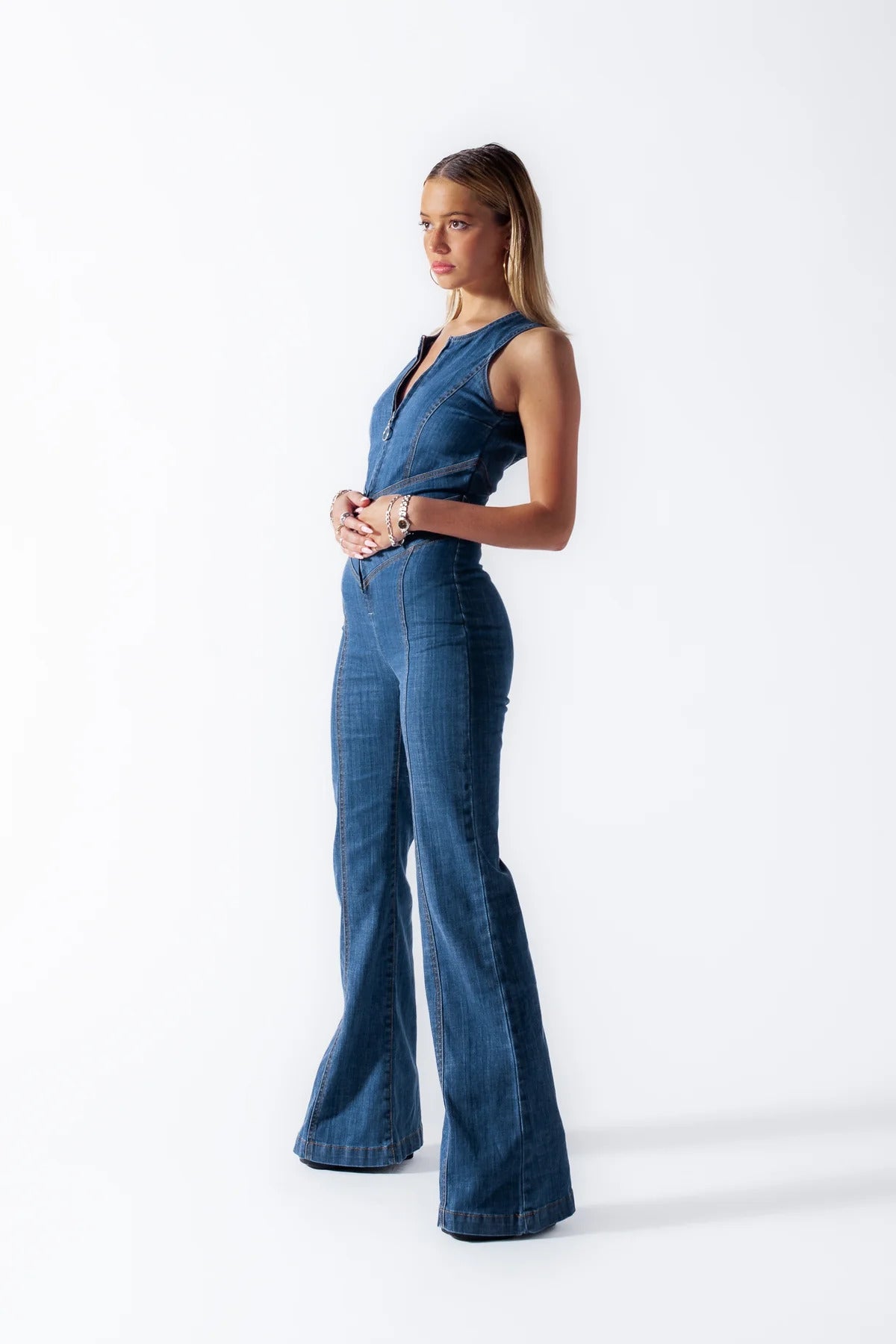 VintaGlow™ | Jumpsuit met hartenvorm